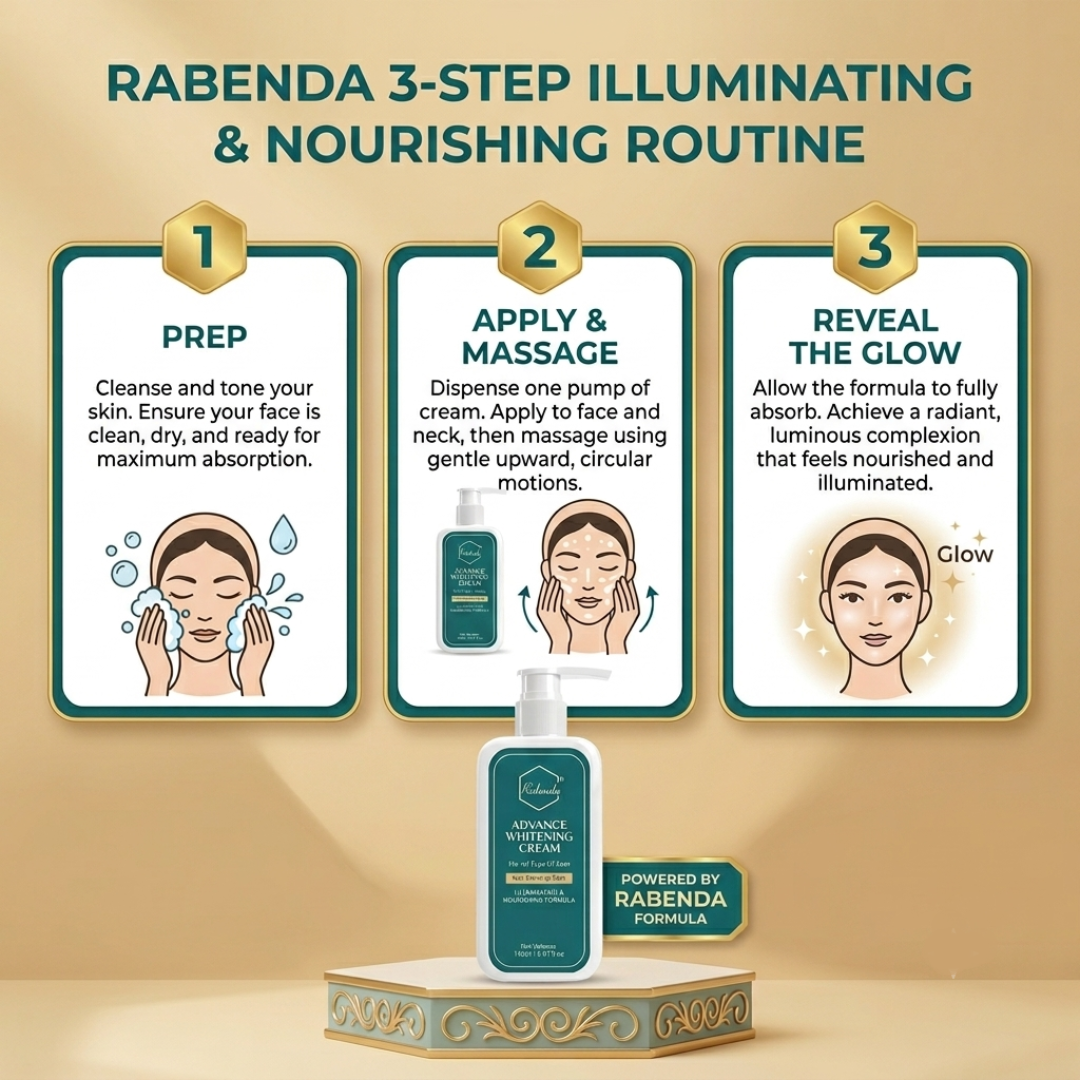 Rabenda Advance Whitening Cream - To Get Glowing Skin (150ml)